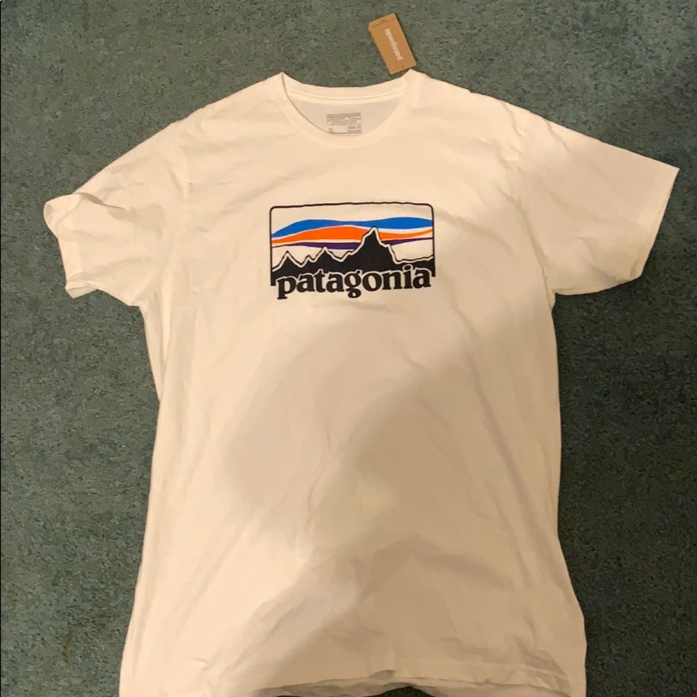 Patagonia White Logo T-Shirt